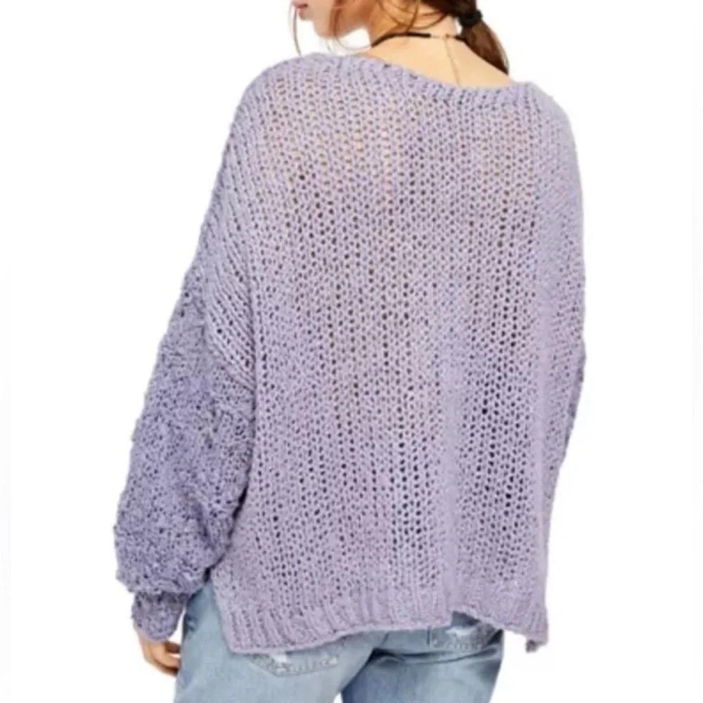 Free People Women's‎ Sunday Shore Open Knit Pullover Sweater XS